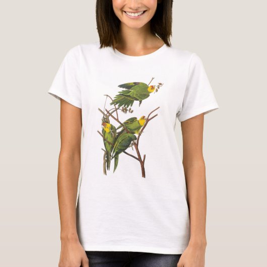 Carolina Parakeet von Audubon T-Shirt (Vorderseite)