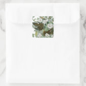 Carolina Pigeon Audubon Morning Dove Quadratischer Aufkleber (Tasche)