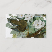 Carolina Pigeon Audubon Morning Dove Visitenkarte (Rückseite)