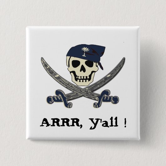 Carolina-Piraten-Knopf Button (Vorderseite)