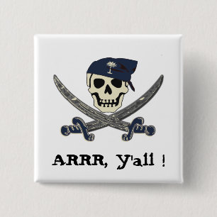 Carolina-Piraten-Knopf Button