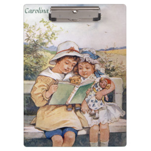 CAROLINA ~ PRÄCHTIGE VINTAGE Kunst ~ Evelyn S Hard Klemmbrett