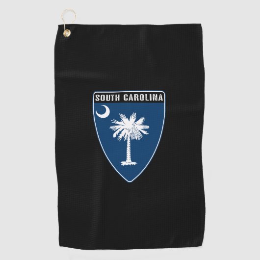 Carolina-Schild Golfhandtuch (Vorderseite)