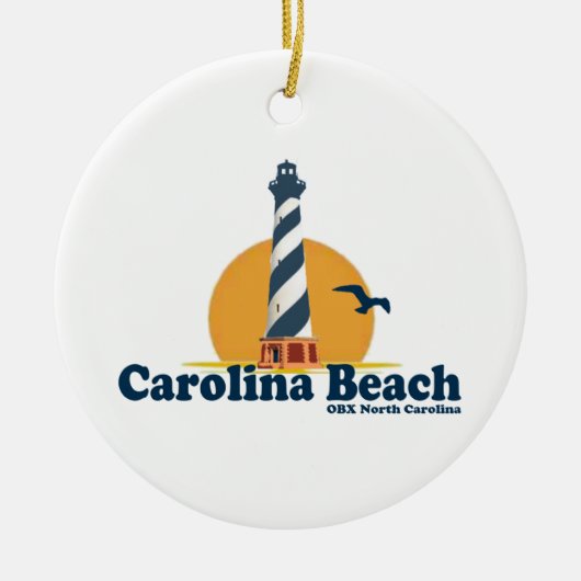 Carolina-Strand Keramik Ornament (Vorne)