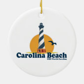 Carolina-Strand Keramik Ornament (Hinten)