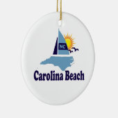 Carolina-Strand Keramik Ornament (Rechts)