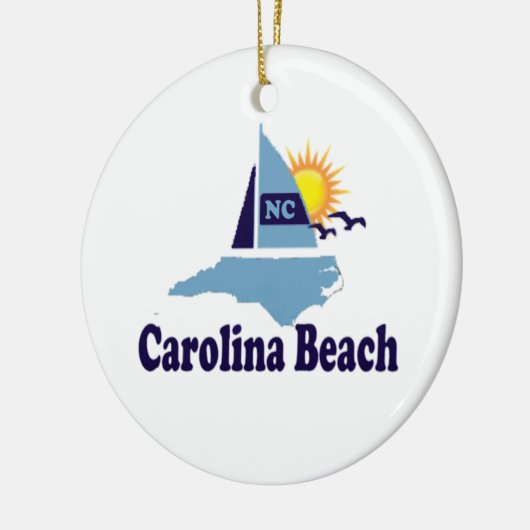 Carolina-Strand Keramik Ornament (Links)