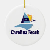 Carolina-Strand Keramik Ornament (Hinten)