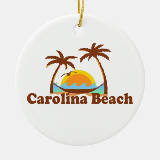 Carolina-Strand Keramik Ornament (Vorne)