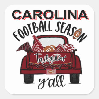 CAROLINA TAILGATIN QUADRATISCHER AUFKLEBER