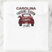 CAROLINA TAILGATIN QUADRATISCHER AUFKLEBER (Tasche)