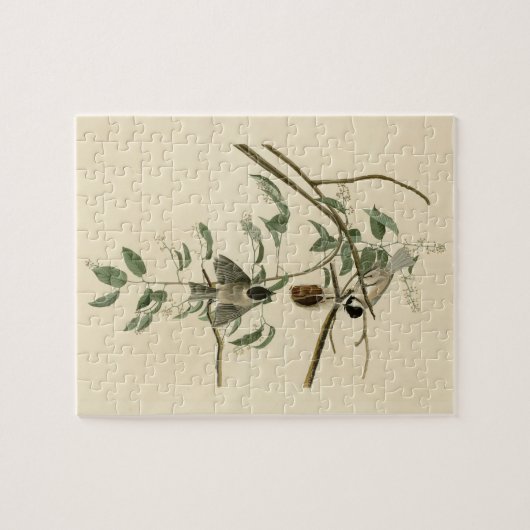 Carolina Titmouse von Audubons Vögeln von Amerika Puzzle (Horizontal)