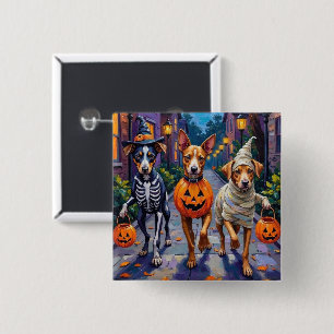 Carolina Trick-or-Treating in Halloween-Kostüm Button