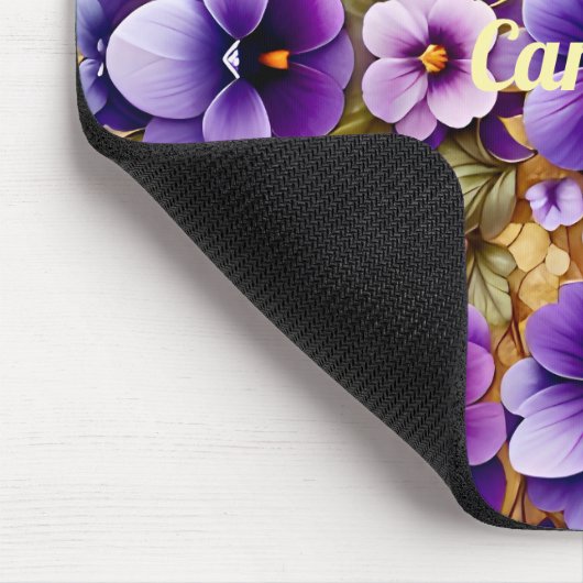 CAROLINA ~ Violets und Gold ~ Mousepad (Ecke)
