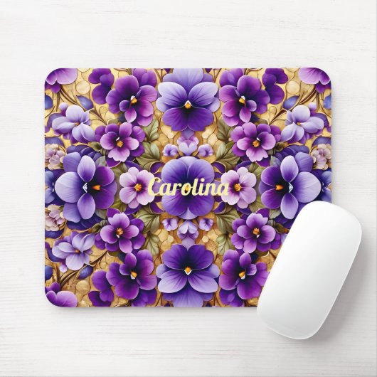 CAROLINA ~ Violets und Gold ~ Mousepad (Mit Mouse)