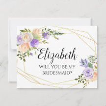 Carolina wird meine Bridesmaid-Vorschlagskarte sei