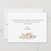 Carolina wird meine Bridesmaid-Vorschlagskarte sei Dankeskarte (Rückseite)