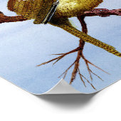 Carolina Wren Art Poster (Ecke)