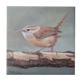 Carolina Wren Bird Keramik Fliese