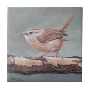 Carolina Wren Bird Keramik Fliese
