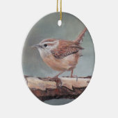 Carolina Wren Bird Kunst, Dichtung und Musik Keramik Ornament (Rechts)