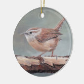 Carolina Wren Bird Kunst, Dichtung und Musik Keramik Ornament (Links)