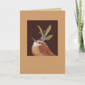 Carolina wren card, Fonzie Karte (Vorderseite)