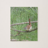 Carolina Wren in Pine Tree Puzzle (Vertikal)