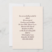 Carolina Wren mit den Blume der Morning Glory Einladung (Rückseite)