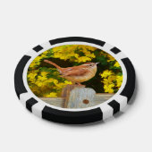 Carolina Wren Painting - Original Wild Bird Art Pokerchips (Einzeln)