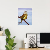 Carolina Wren Poster (Heimbüro)
