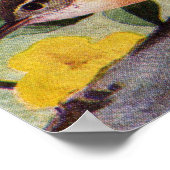 Carolina Wrens und Yellow Jessamin Poster (Ecke)