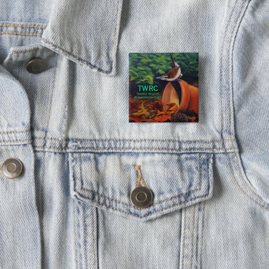 Carolina-Zaunkönig, Dreieck-Tier-Rehabilitation… Button (Beispiel)