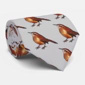 Carolina-Zaunkönig im Öl-Pastell: Vogel, Krawatte (Gerollt)