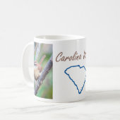 Carolina-Zaunkönig-Tasse Kaffeetasse (Vorderseite Links)