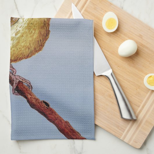 Carolina-ZaunkönigGeschirrtuch Geschirrtuch (Viertel Falte)