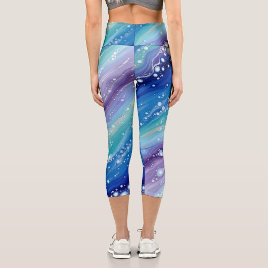 CarolinaBlueBubbles Capri Leggings (Rückseite)