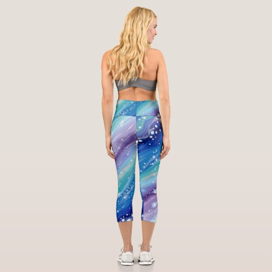 CarolinaBlueBubbles  Capri Leggings (Rückseite)