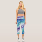 CarolinaBlueBubbles  Capri Leggings (Vorderseite)