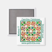 Carolinachristmas-Magnet Magnet (Vorderseite/Rückseite)