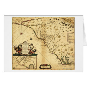 Carolinas mit Nord nach rechtsPanoramabalkarte