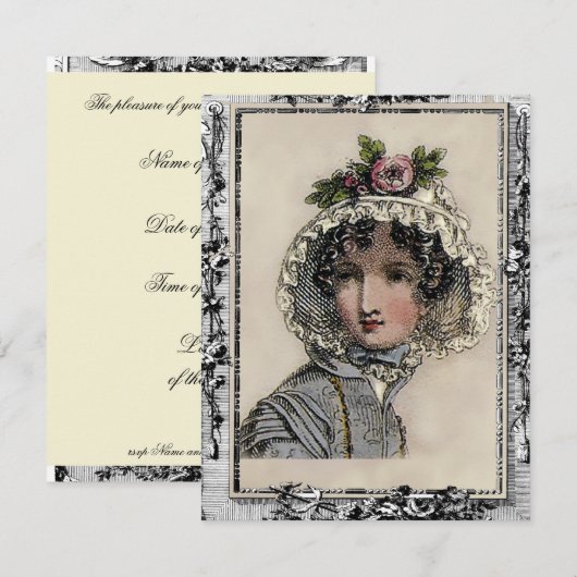 Caroline Einladung (Vorne/Hinten)