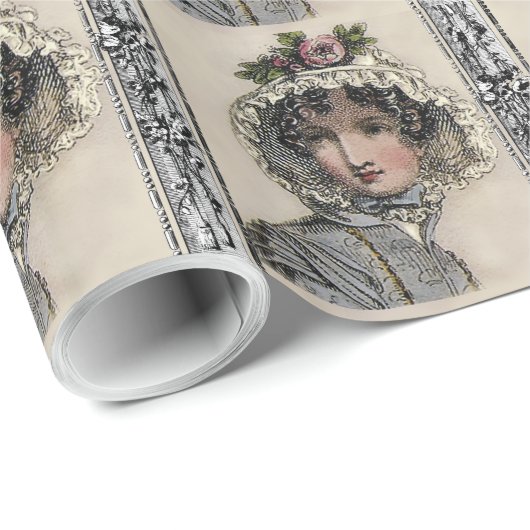 Caroline Geschenkpapier (Rolleneckpunkt)