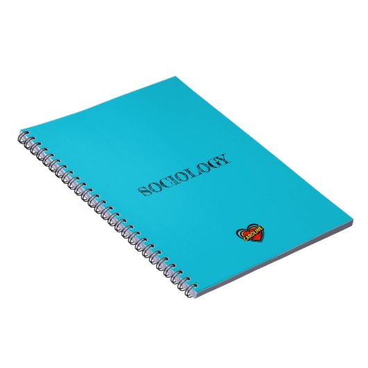 Caroline Heart Blue Notizblock (Rechte Seite)