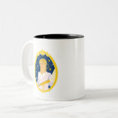 Caroline Herschel Zweifarbige Tasse (Vorderseite Links)