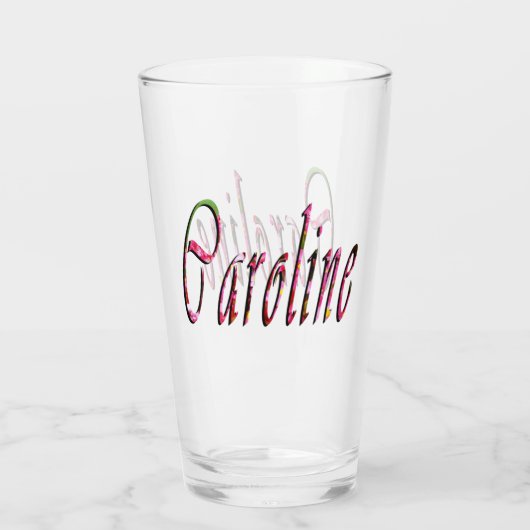 Caroline in meinem Namen, Glas (Rückseite)