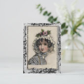 Caroline, Jane Austen inspiriert, Buchliebhaber Postkarte (Stehend Vorderseite)