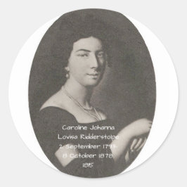 Caroline Johanna Lovisa Ridderstolpe, 1815 Runder Aufkleber