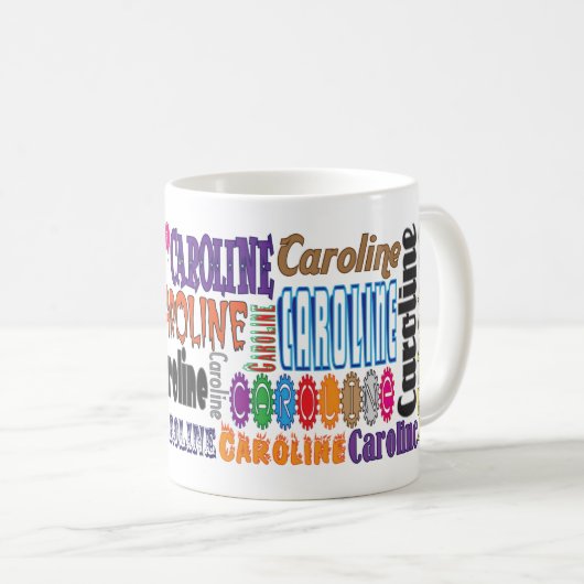 Caroline-Kaffee-Tasse Kaffeetasse (VorderseiteRechts)