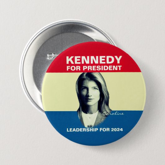 Caroline Kennedy 2024 Button (Vorne & Hinten)